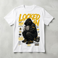 Yellow Thunder 4s Zadago Shirt Locked In, Focus Mode Graphic