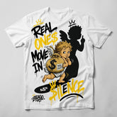 Yellow Thunder 4s Zadago Shirt Real Ones Move In Silence 2 Graphic