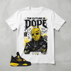 Yellow Thunder 4s Zadago Shirt The Future Is Dope Graphic