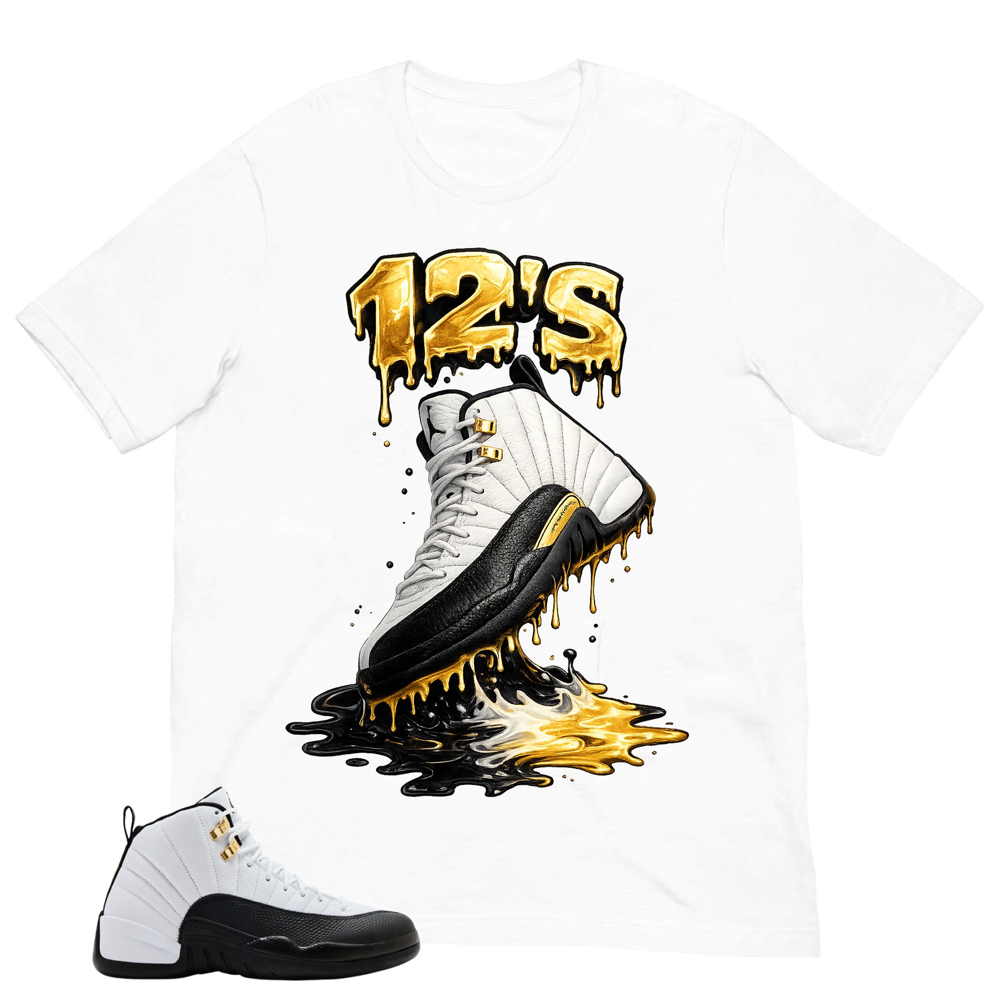 12's Dripping Shirt - Match Air Jordan 12 'Taxi'