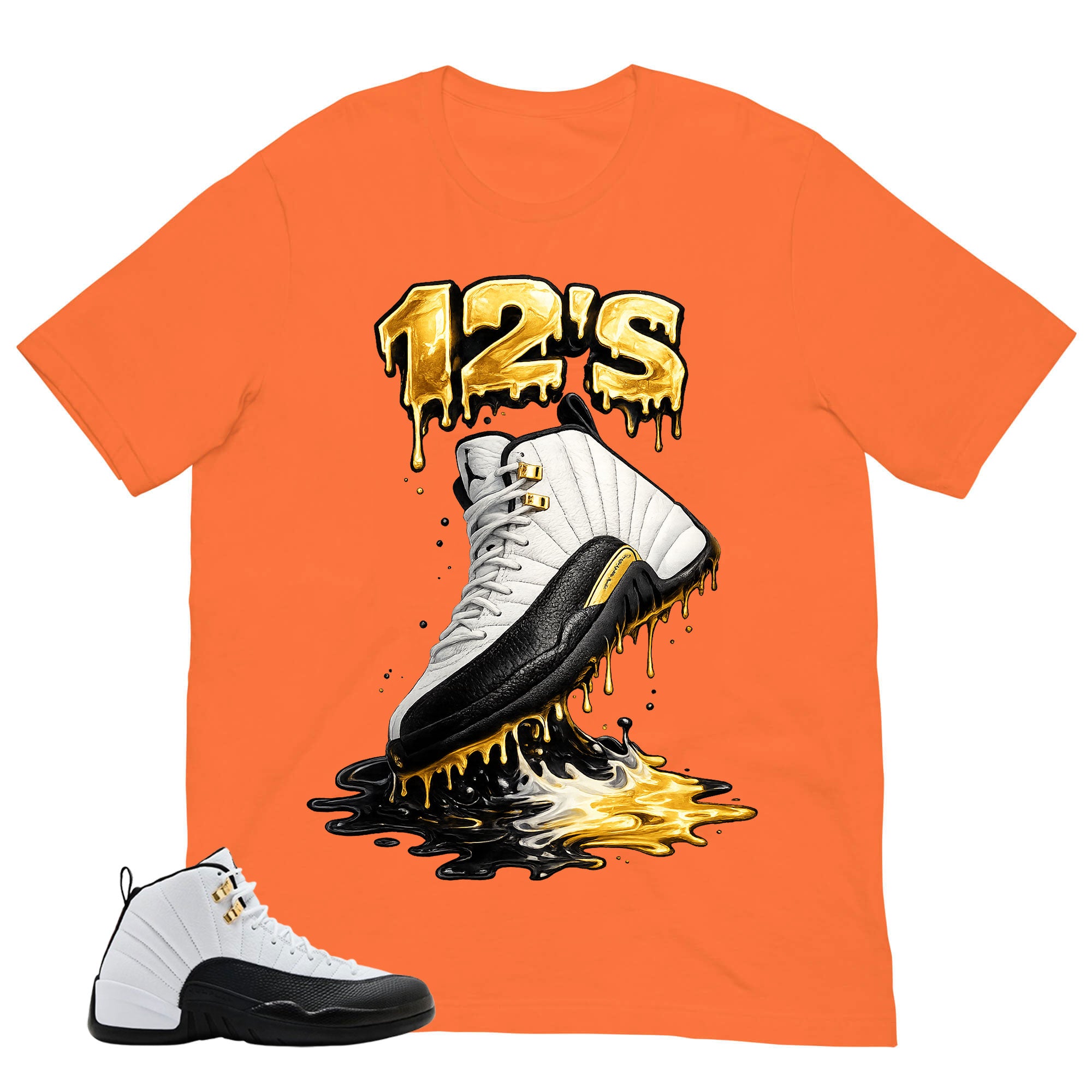 12's Dripping Shirt - Match Air Jordan 12 'Taxi'
