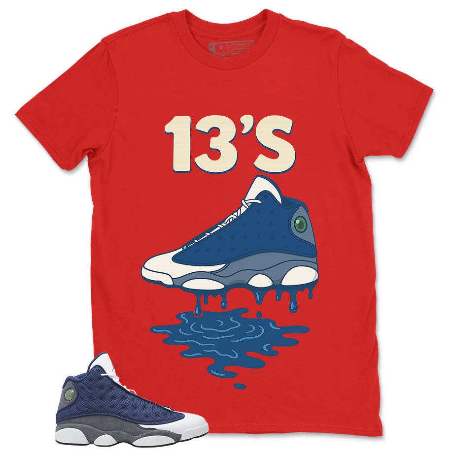 13's Dripping Shirt - Match Air Jordan 13 Flint 2020