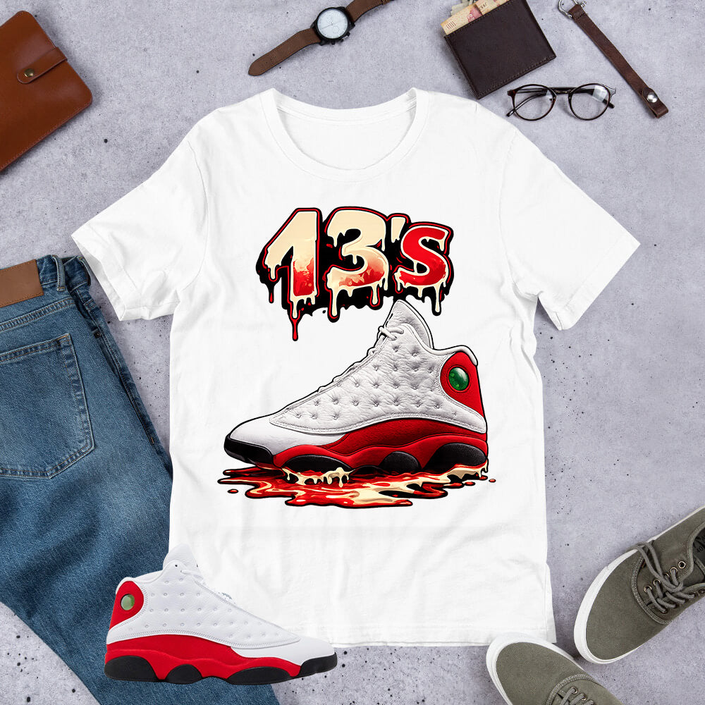13's Dripping Shirt - Match Air Jordan 13 'True Red' 2026