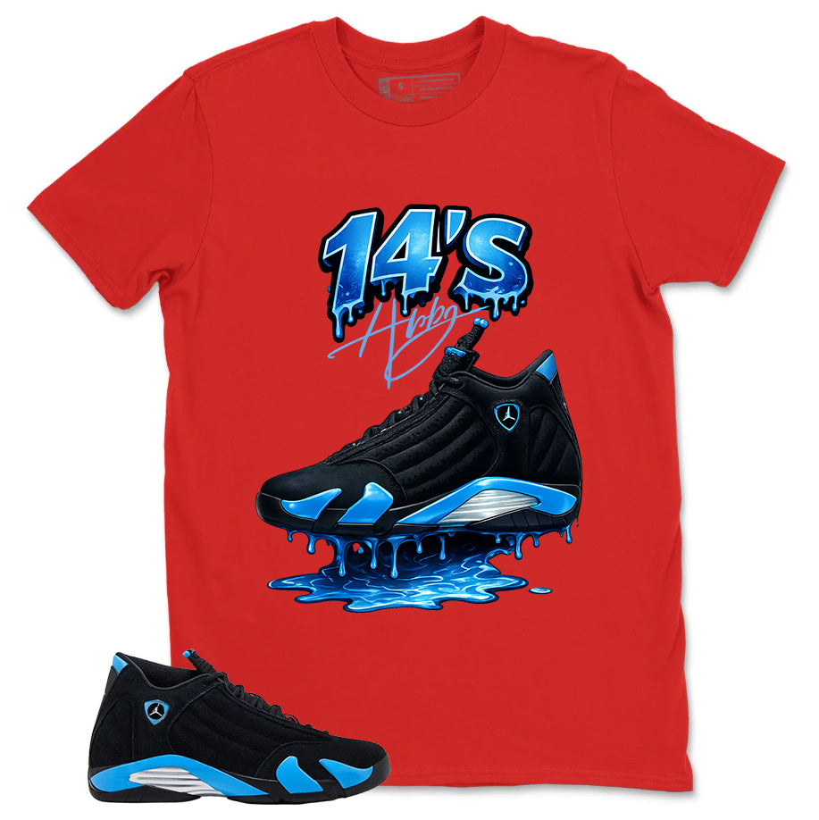 14's Dripping Shirt - Match Air Jordan 14 Black University Blue 2026