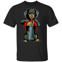 Dachshund Tattoo I Love Mom Cute Dog Shirt Mother's Day Gift - Zadago