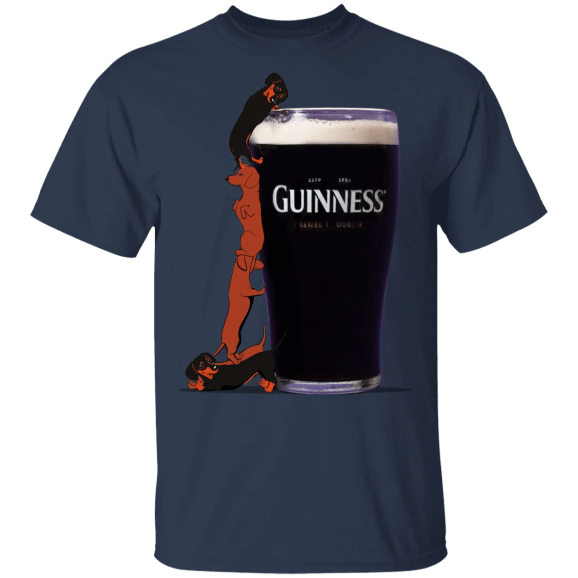 Funny Dachshund T-Shirt Guinness Shirt Gift For Beer Lover - Zadago