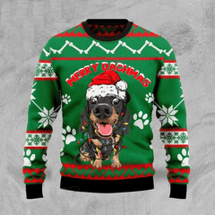 Dachshund Merry Dachmas Sweatshirt Christmas Dog Gift For Best Friends Sweater - Zadago