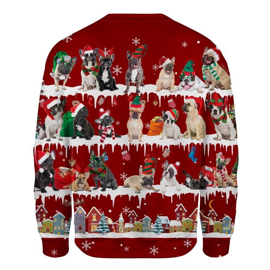 French Bulldog Christmas Sweatshirt Dog Christmas Sweater Xmas Gift For Dog Lovers - Zadago