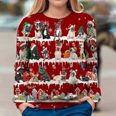 French Bulldog Christmas Sweatshirt Dog Christmas Sweater Xmas Gift For Dog Lovers - Zadago