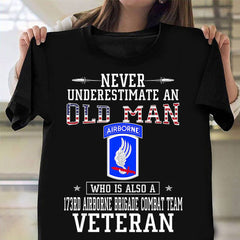 173rd Airborne Brigade Combat Team Veteran T-Shirt American Proud Veterans Day Shirts For Man - Zadago