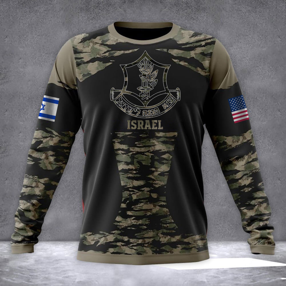 IDF Hoodie Israel Defense Forces Hoodie IDF Sweatshirt USA Stand With Israel Sweatshirt Israel Merch - Zadago