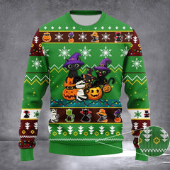 Witcher Cats Ugly Christmas Sweater Funny Xmas Sweater Gifts For Cat Lovers - Zadago
