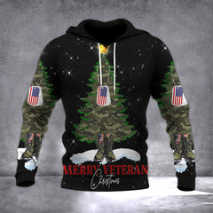 Merry Veteran Christmas Sweater Hoodie Great Xmas Gift Ideas For Veterans 2026 - Zadago