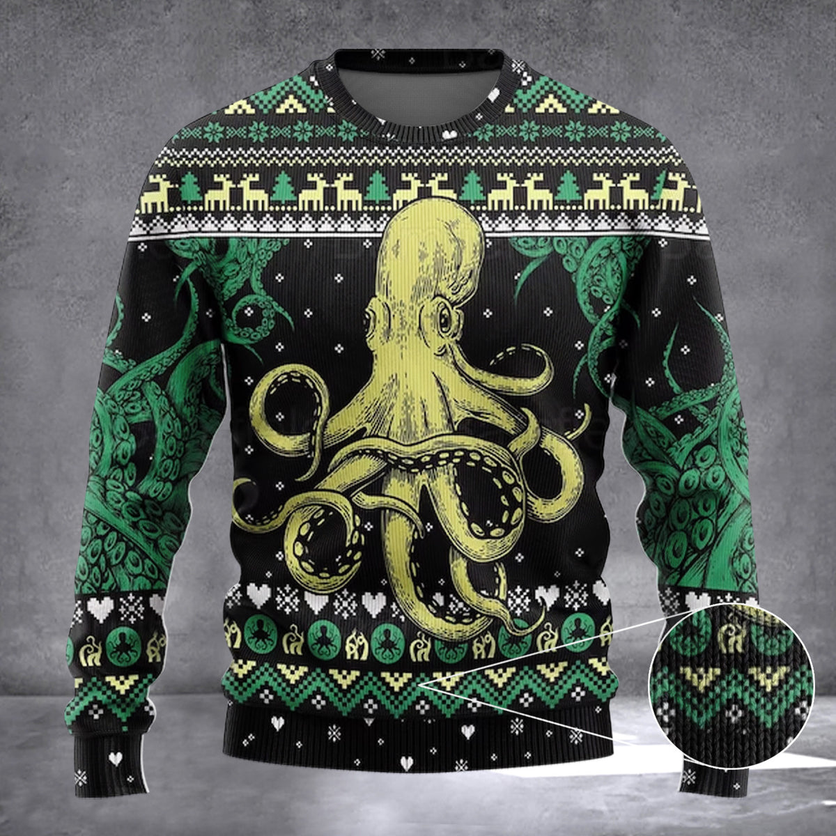 Octopus Ugly Christmas Sweater Ugly Xmas Sweater Gifts For Octopus Lovers - Zadago