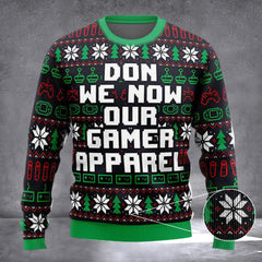 Don We Now Our Gamer Apparel Ugly Christmas Sweater Funny Christmas Gifts For Gamer - Zadago