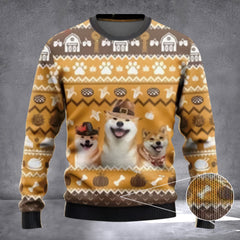 Shiba Inu Ugly Christmas Sweater Cute Shiba Inu Christmas Jumper Xmas Themed Gifts - Zadago