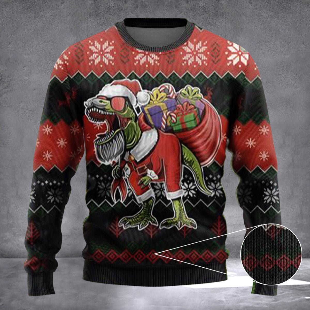 Merry T-Rexmas Dinosaur Ugly Christmas Sweater Xmas Christmas Gifts For Dinosaur Lovers - Zadago