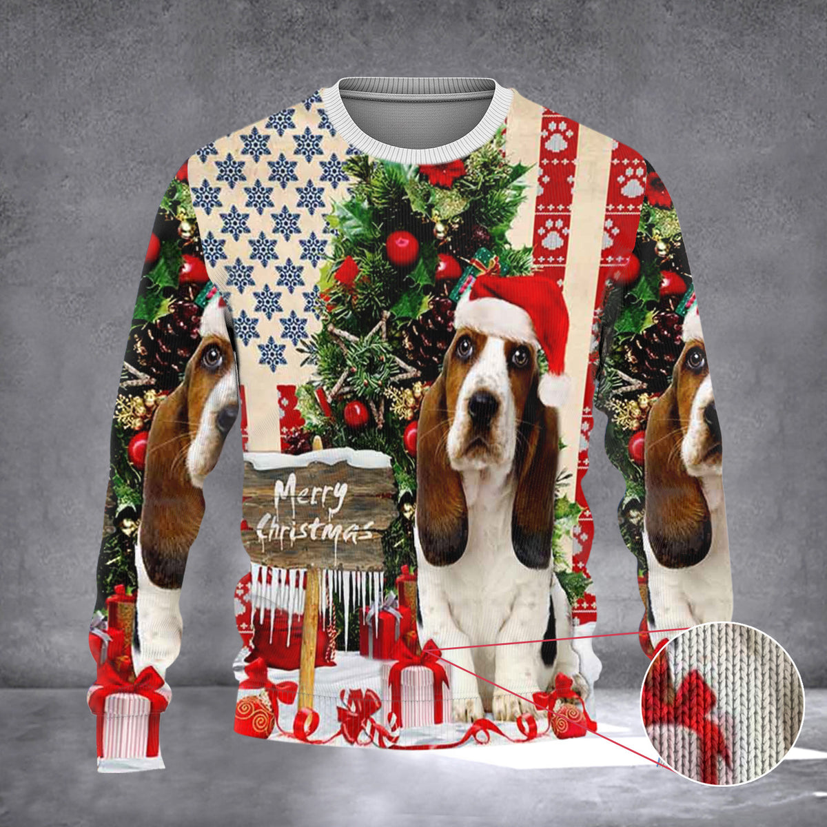 Basset Hound Ugly Christmas Sweater Dog Lovers Merry Christmas Sweater Gifts For Xmas 2026 - Zadago