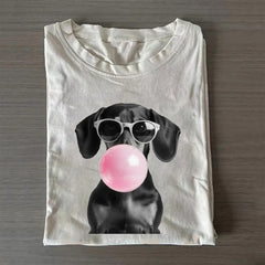 Dachshund Balloon T-Shirt Cute Wiener Dog Graphic Tee Sausage Dog Dachshund Lover Gifts - Zadago