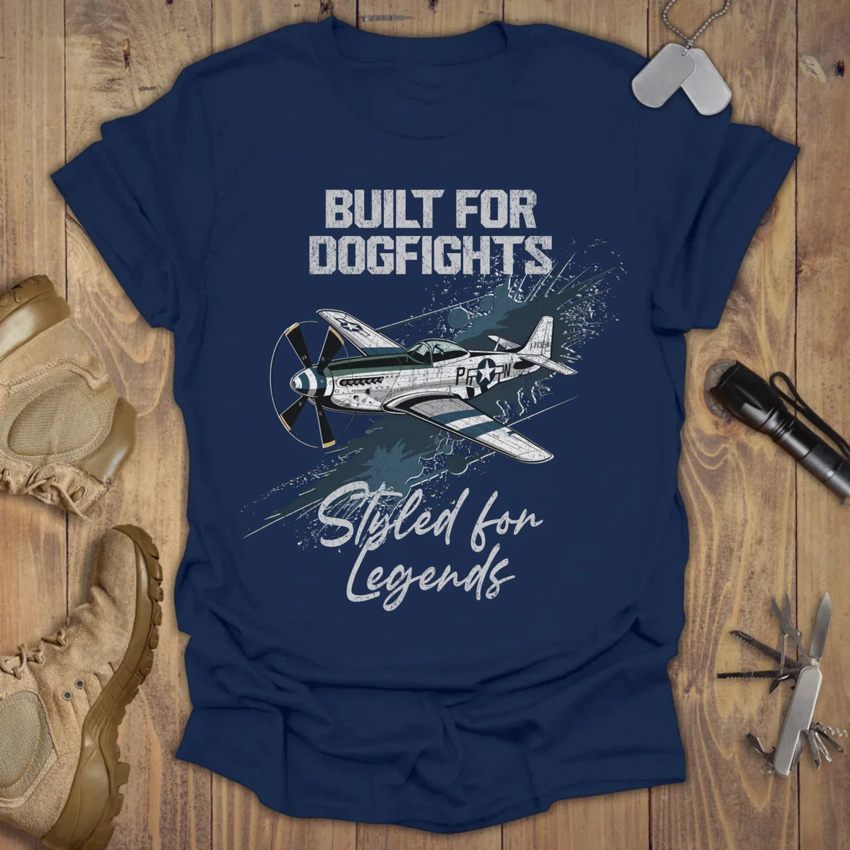 Built For Dogfights Styled For Legends Shirt Fathers Day Presents - Zadago
