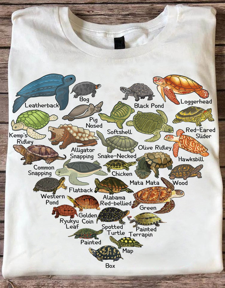 Love Turtles T-Shirt Best Gifts For Turtle Lovers Mother's Day Father's Day Ideas - Zadago