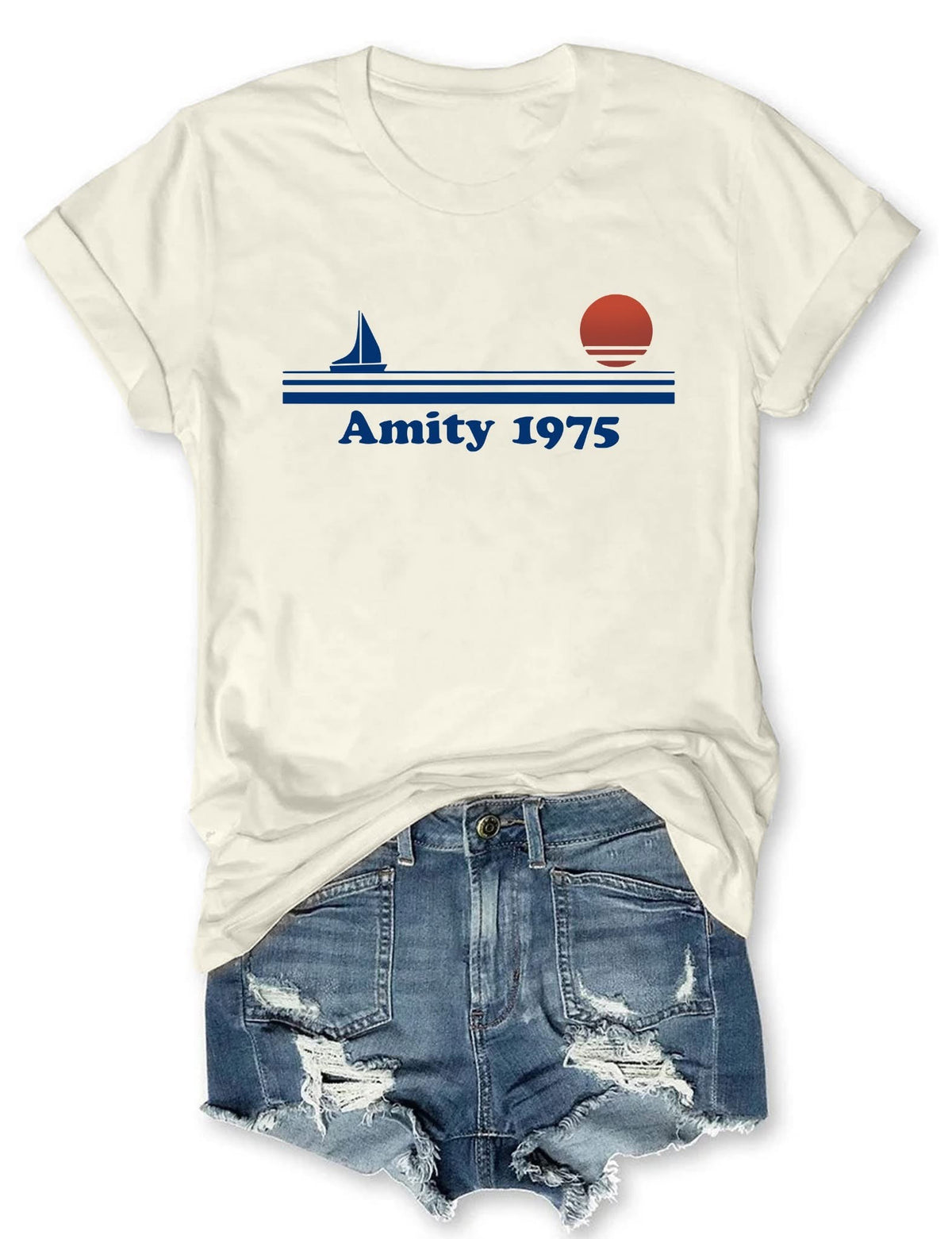 Jaws Amity 1975 Women's T-Shirt Gifts For Mother - Zadago