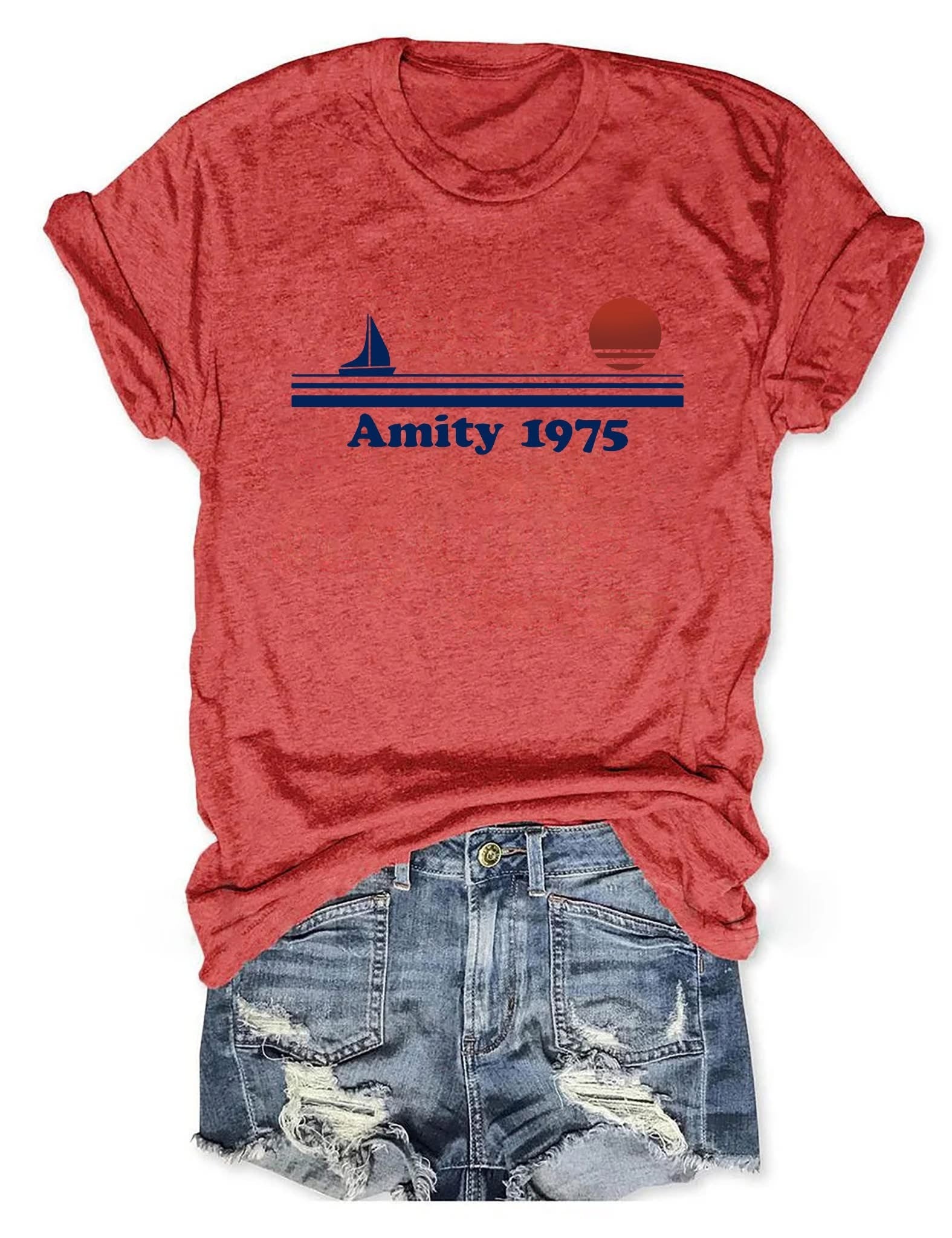 Jaws Amity 1975 Women's T-Shirt Gifts For Mother - Zadago