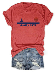 Jaws Amity 1975 Women's T-Shirt Gifts For Mother - Zadago