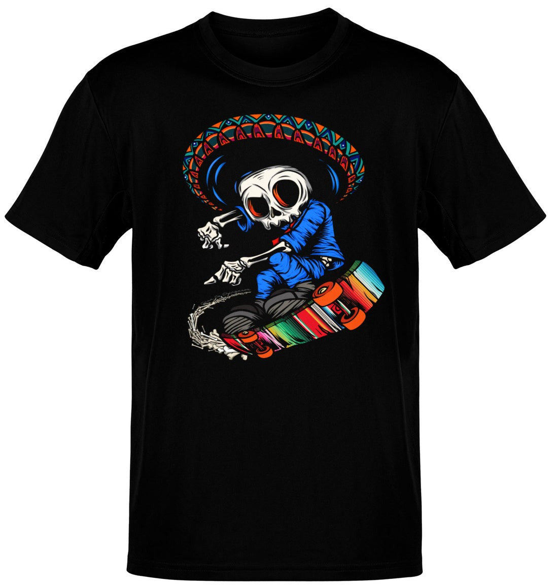Calacas Mariachi T-Shirt Funny Graphic Tees Gifts For Friends - Zadago