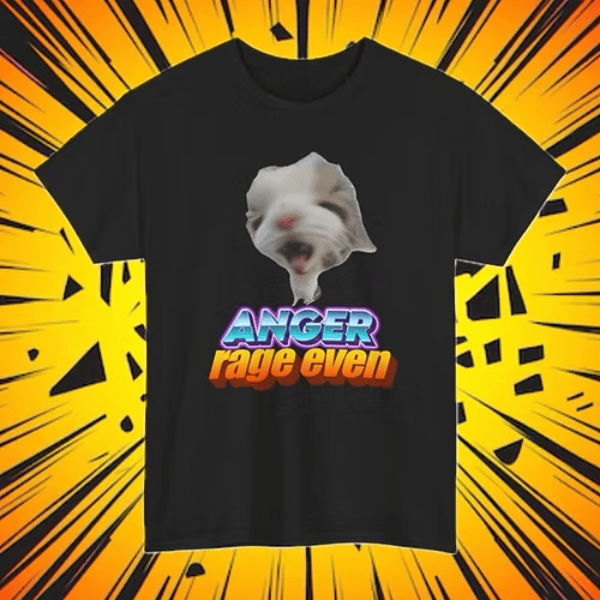 Anger Meow T-shirt Gift For Cat Lovers - Zadago