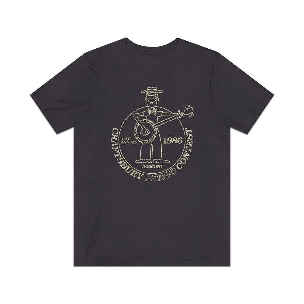 Craftsbury Banjo Contest 1986 Vintage T-Shirt Birthday Ideas For Husband - Zadago