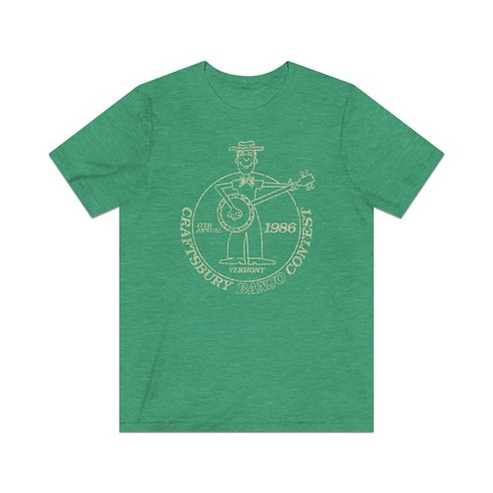 Craftsbury Banjo Contest 1986 Vintage T-Shirt Birthday Ideas For Husband - Zadago