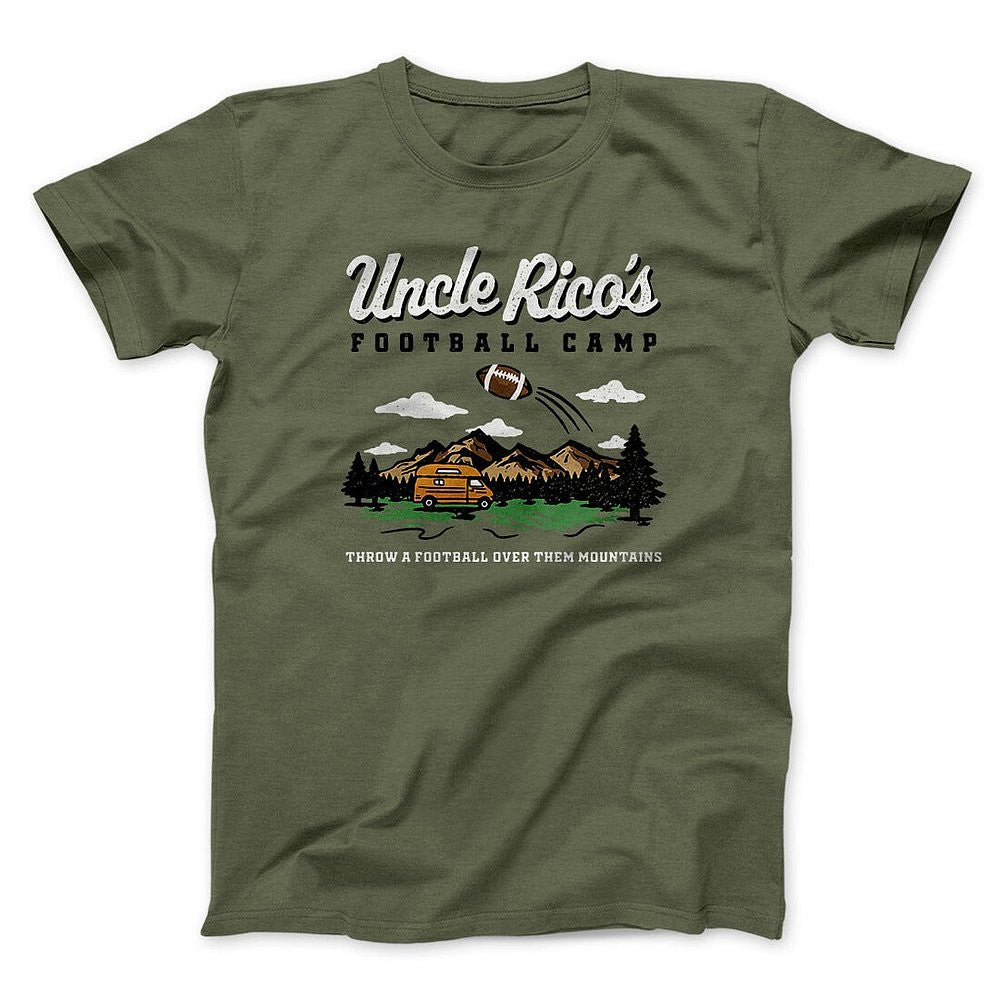 Uncle Ricos Football Camp T-Shirt Funny Napoleon Dynamite Tees Gifts For Dudes - Zadago