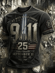 911 Never Forget September 11 2001 T-Shirt We Will Never Forget Twin Towers Clothing Gift Ideas