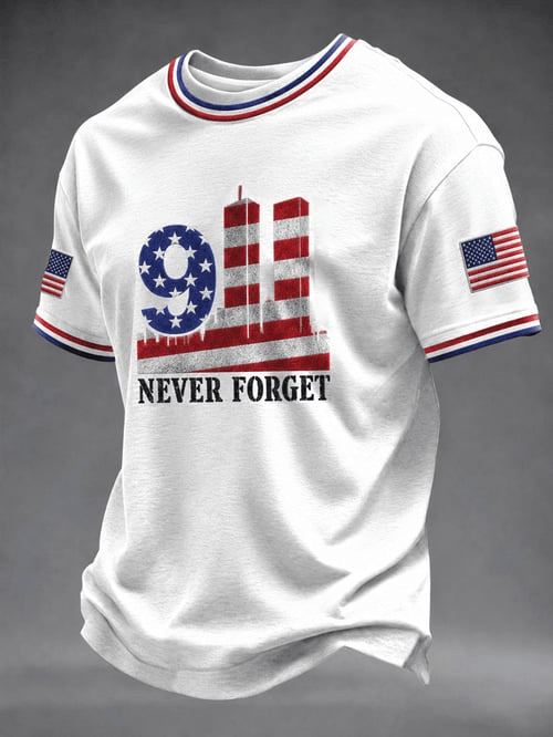 Never Forget United We Stand 09112001 T-Shirt Twin Towers American Flag Shirt Gifts Ideas