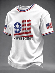 Never Forget United We Stand 09112001 T-Shirt Twin Towers American Flag Shirt Gifts Ideas