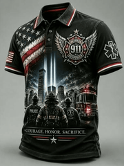 25th Anniversary Polo Shirt 911 Never Forget Clothing Useful Gifts For Men