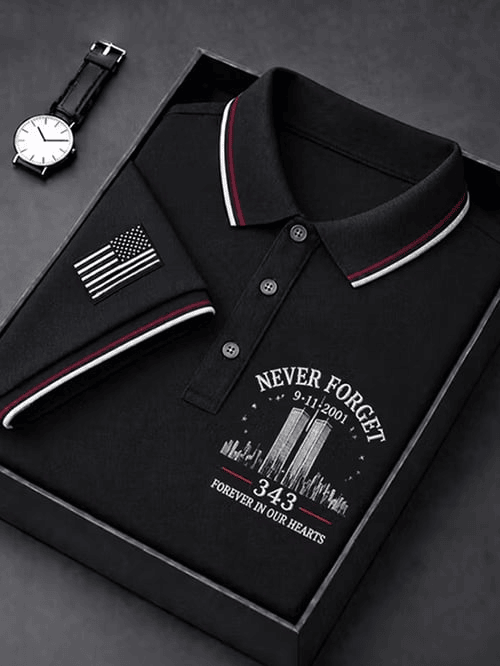 25th Anniversary Polo Shirt 911 Never Forget Shirt Birthday Ideas For Men