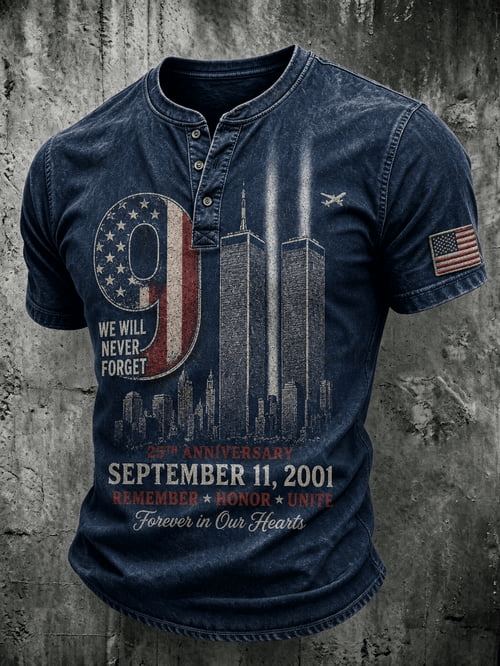 Never Forget 25th Anniversary 2001 2026 Button Shirt 9 11 2001 Firefighter Merch Dad Gifts