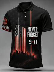 911 25th Anniversary Honoring The Heroes Polo Shirt We Will Never Forget Merch Fan Gift Idea