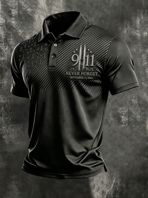 911 25th Anniversary Honoring The Heroes Polo Shirt Shirt We Will Never Forget Merch Gifts