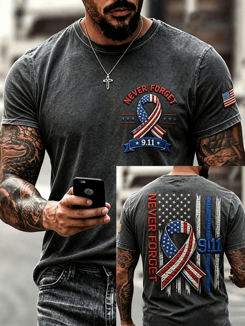 25 Years Never Forget 2001 2026 T-Shirt United We Stand 25th Anniversary Clothes Gift
