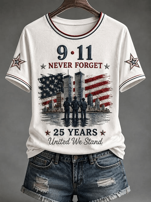 United We Stand 25 Years Never Forget 2001 2026 T-Shirt FDNY Firefighter Shirt Fan Gift
