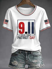 We Will Never Forget Patriot Day T-Shirt 25 Years Of Horror Merch Useful Gift For Her