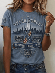 We Will Never Forget T-Shirt 25 Years Anniversary 2001 2026 Merch Useful Gift For Her