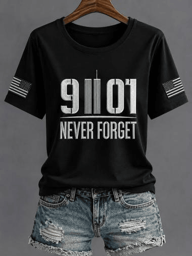 25 Years Never Forget 2001 2026 T-Shirt 25th Anniversary Clothes Gift For Her