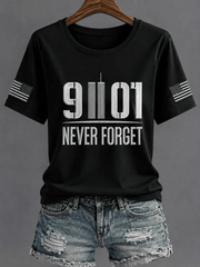 25 Years Never Forget 2001 2026 T-Shirt 25th Anniversary Clothes Gift For Her