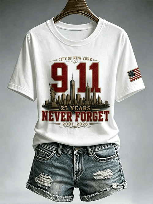 We Will Never Forget T-Shirt 25 Years Of Remembrance Merch Birthday Gift Ideas