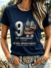 We Will Never Forget T-Shirt 25 Years Of Remembrance Merch Present For Wife