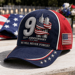 911 25 Years Of Remembrance Hat We Will Never Forget Cap Unique Gift For Husband Birthday